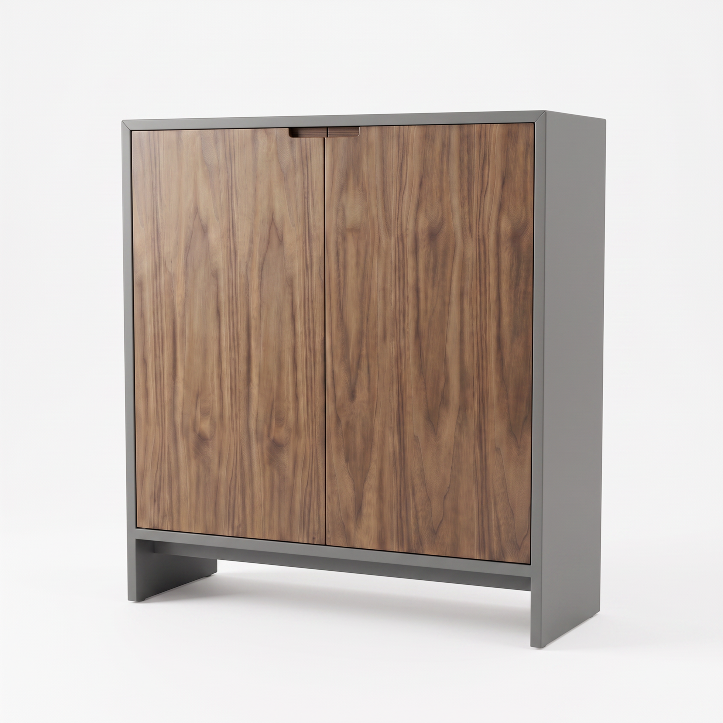 EON-SC001 Raffles Shoe Cabinet - Grey & Walnut Variant
