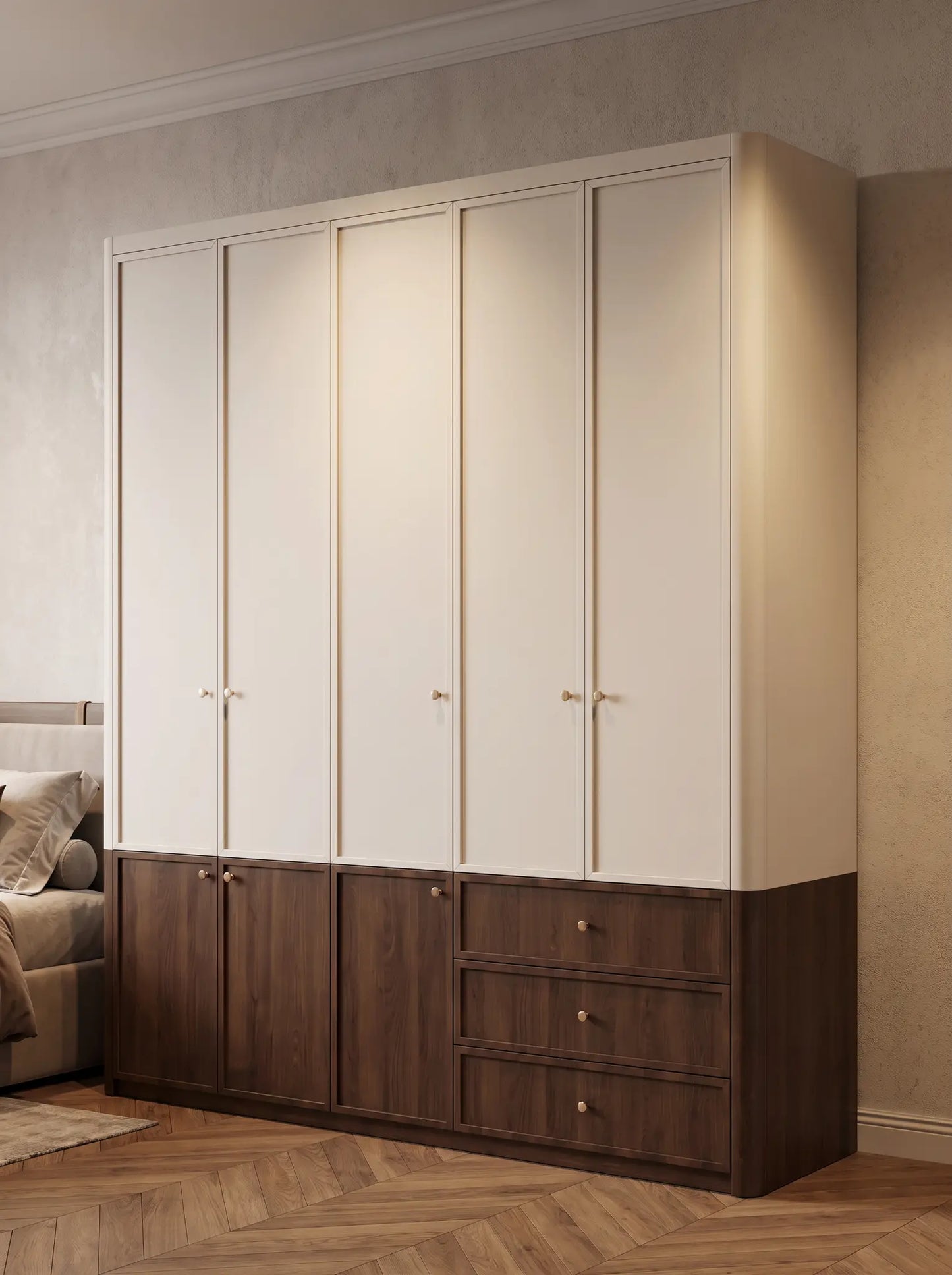 Clara Two-Tone Wardrobe (EON-WD003)