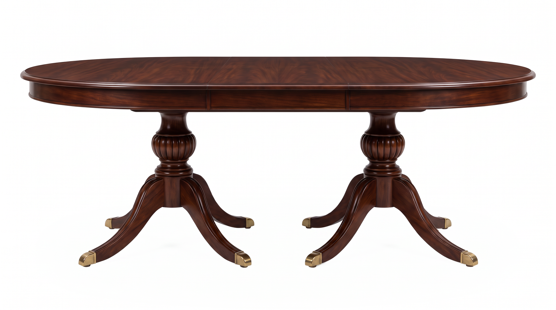 EON-TB003 Long Oval Extension Dining Table - Side Shot