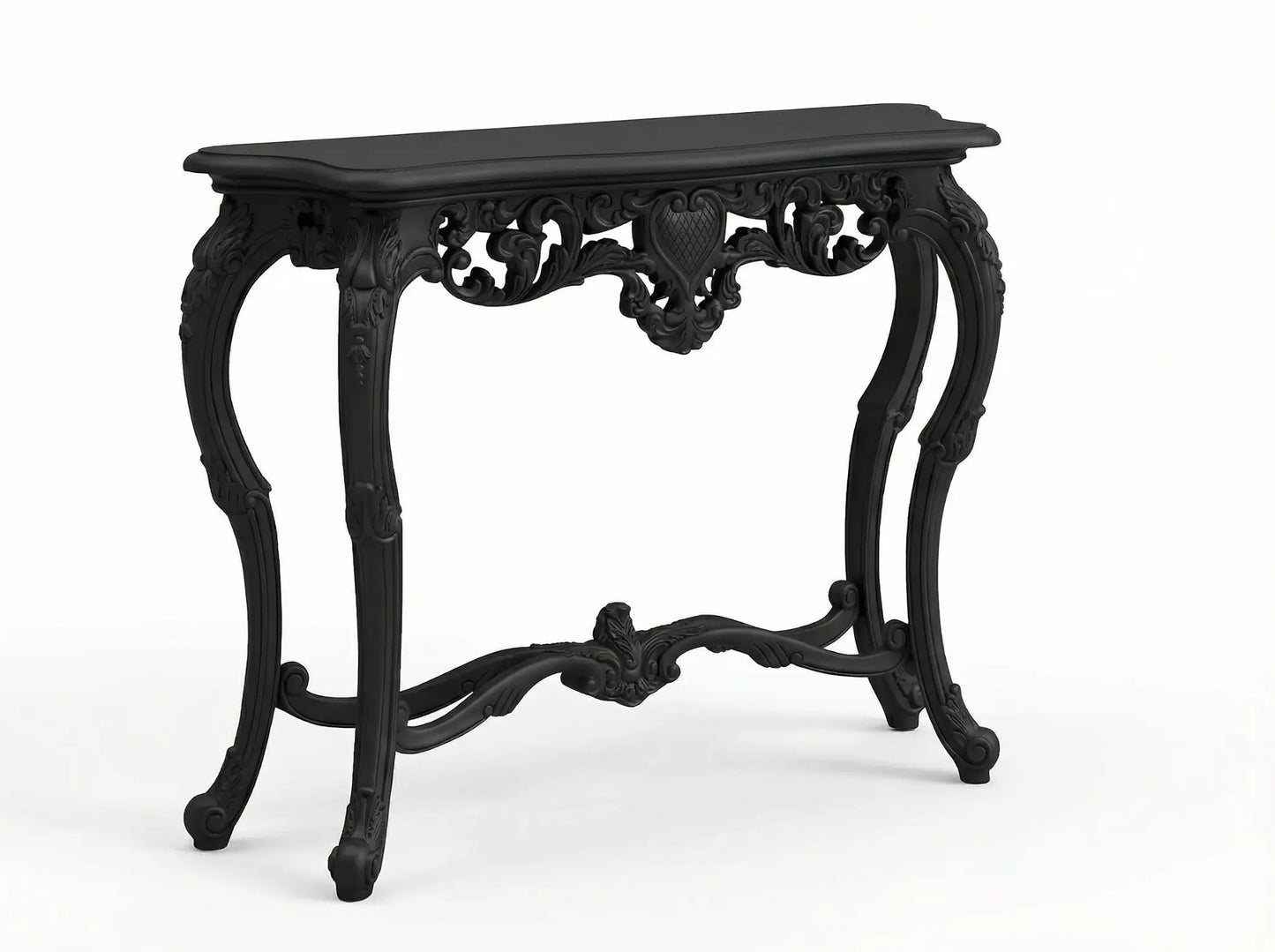 EON-CT001 Noir Console Table - Matte Black Hero