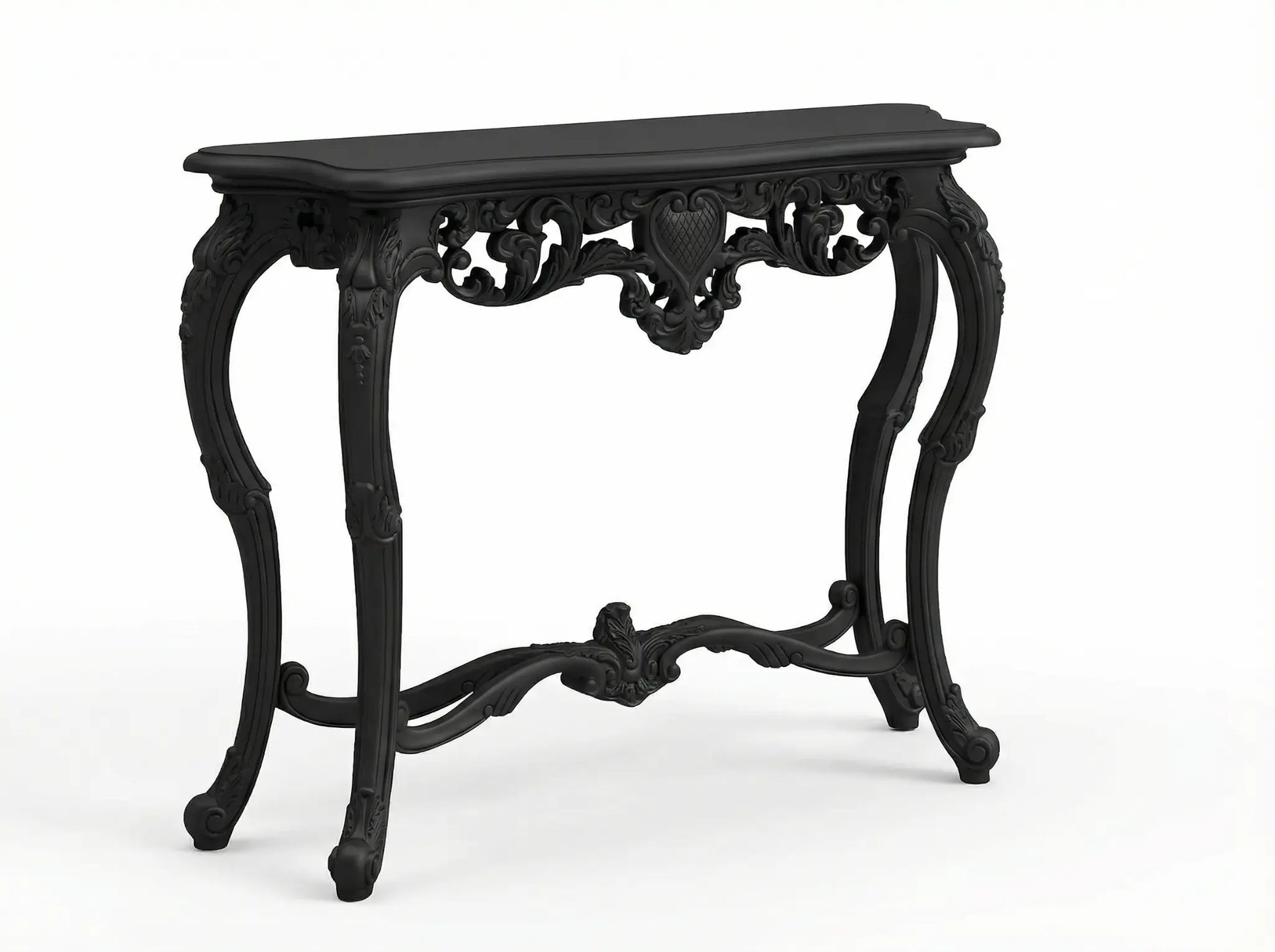 EON-CT001 Noir Console Table - Matte Black Hero