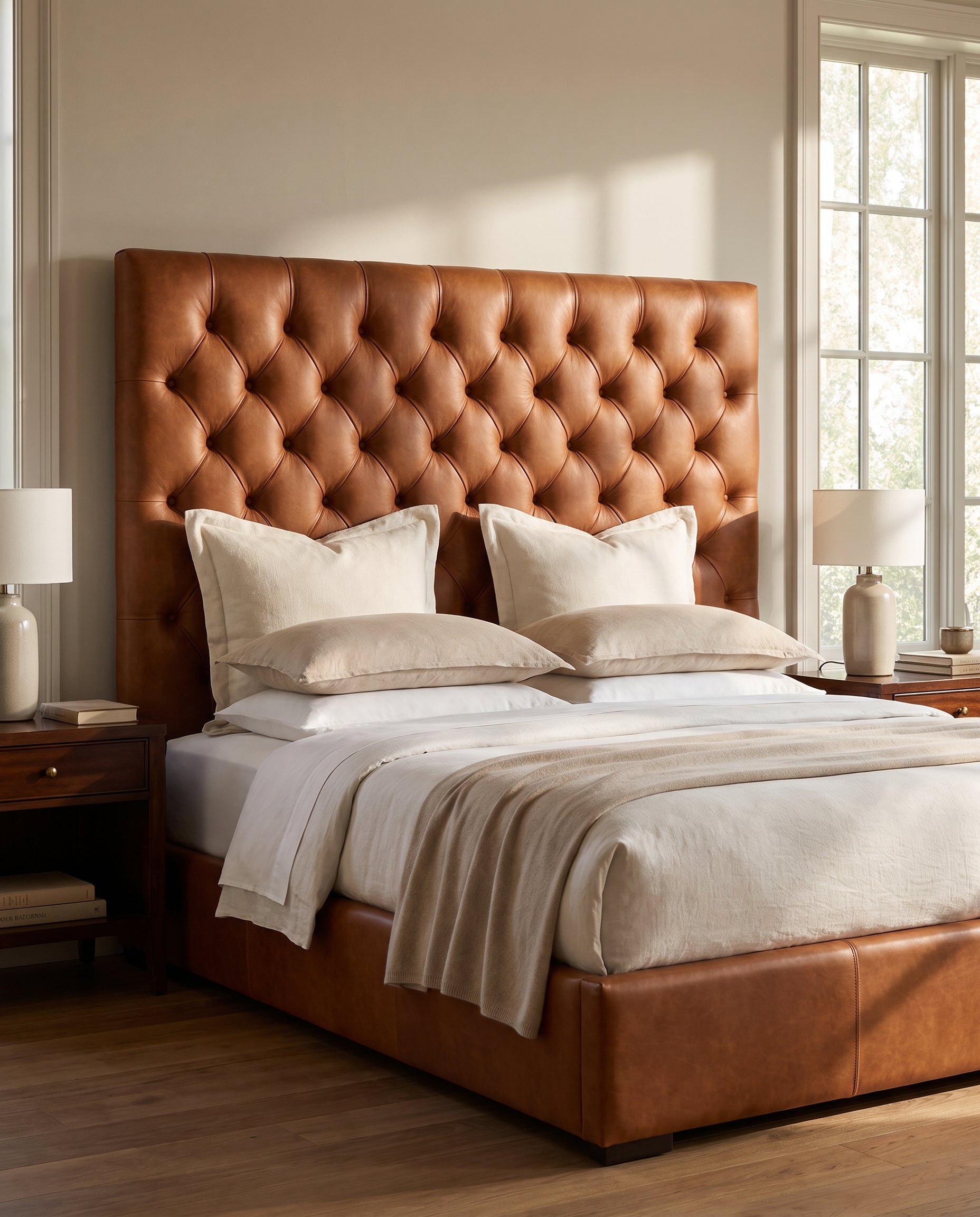 Fia upholstered headboard EON-HB089 – bedroom lifestyle view