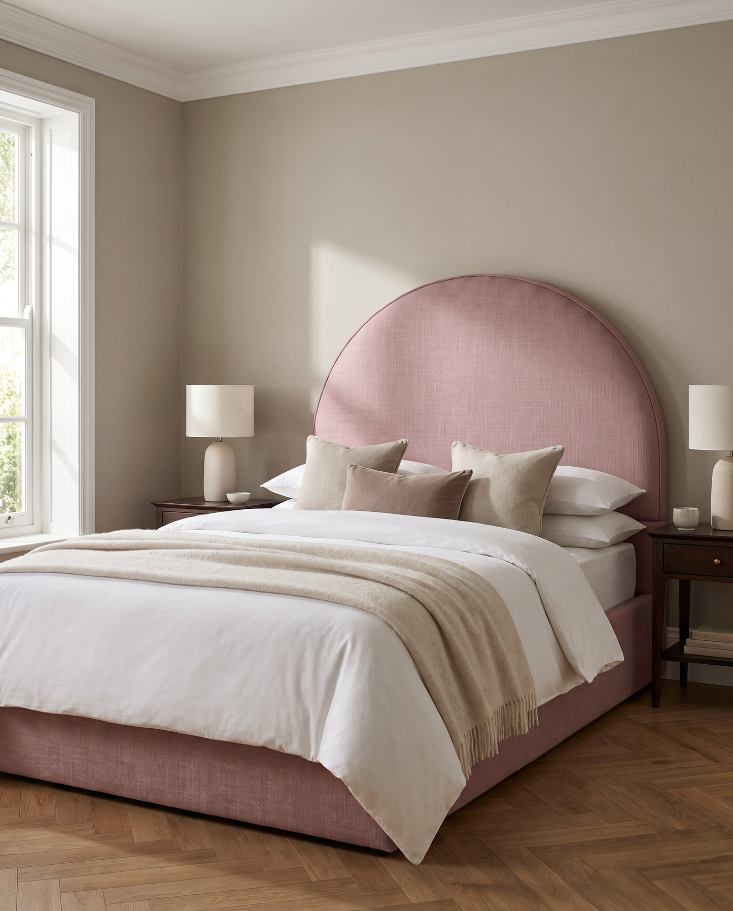 Jolie upholstered headboard EON-HB068 – bedroom lifestyle view