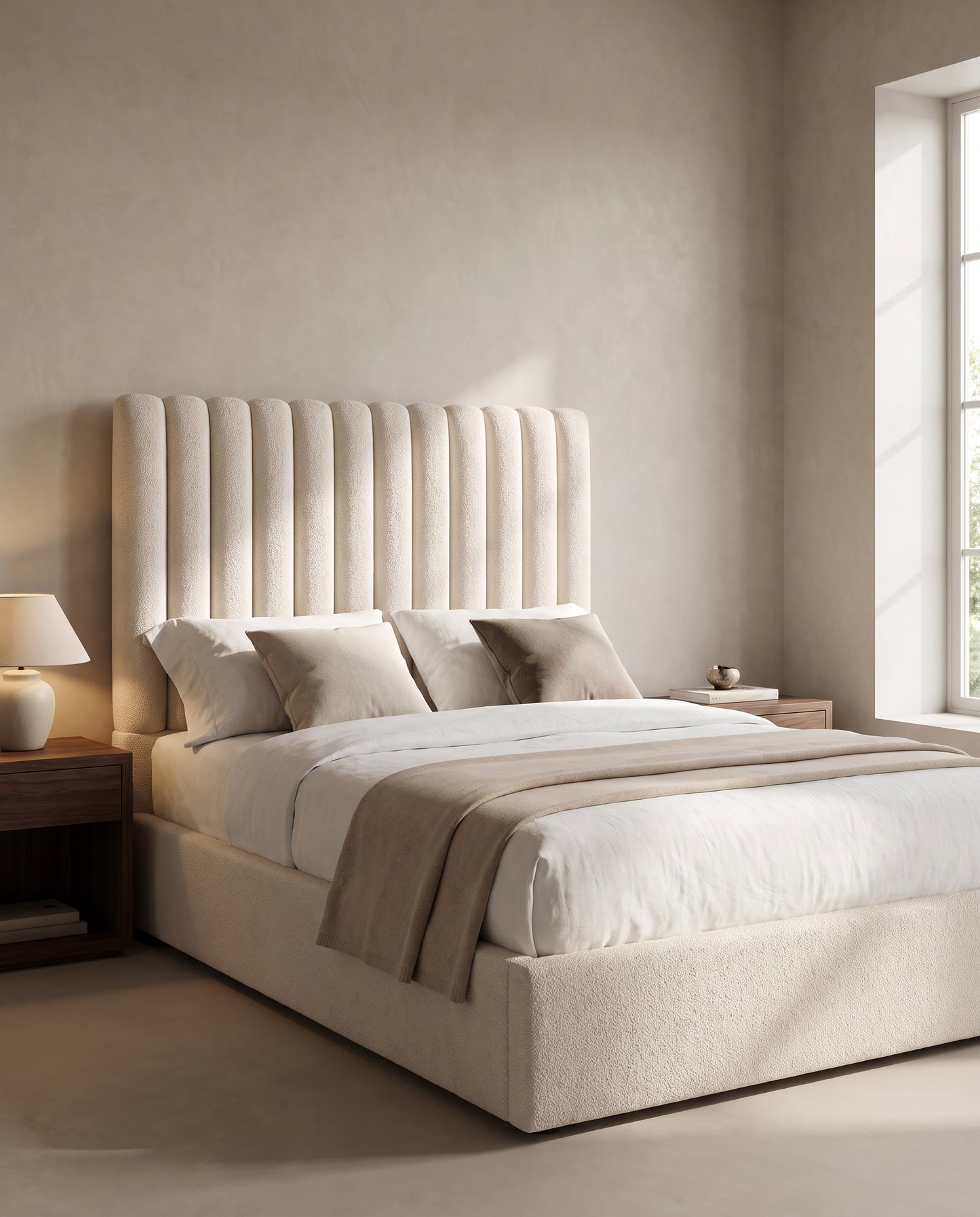 Noelle upholstered headboard EON-HB116 – bedroom lifestyle view