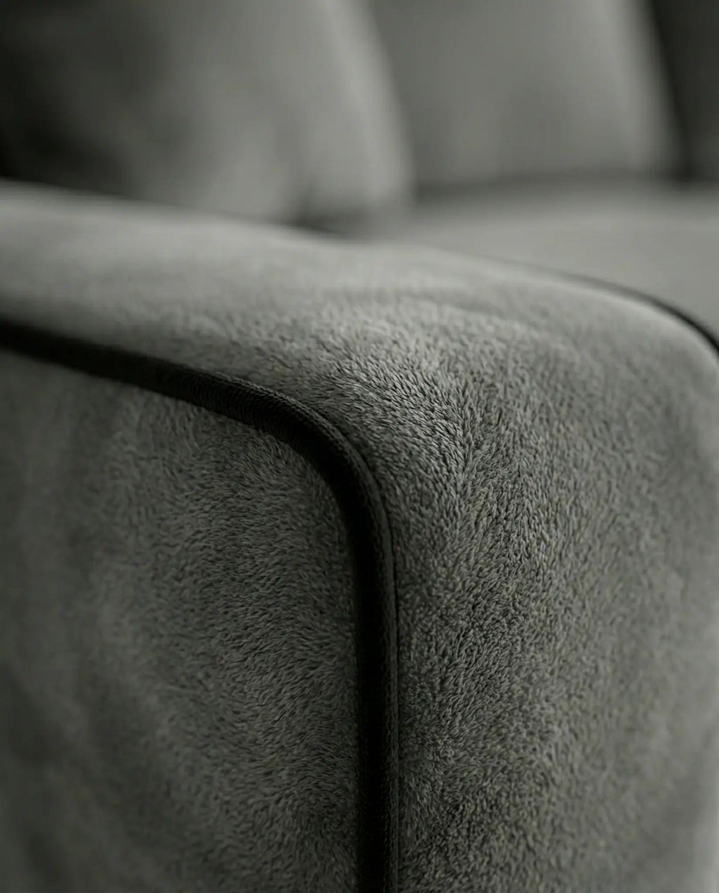 EON-SF006 Grafton Velvet Sofa - Arm Detail Macro