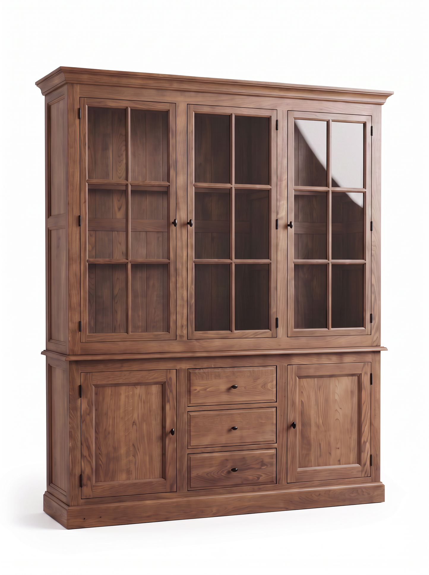 EON-SC002 Emerson Walnut Display Cabinet - Hero View