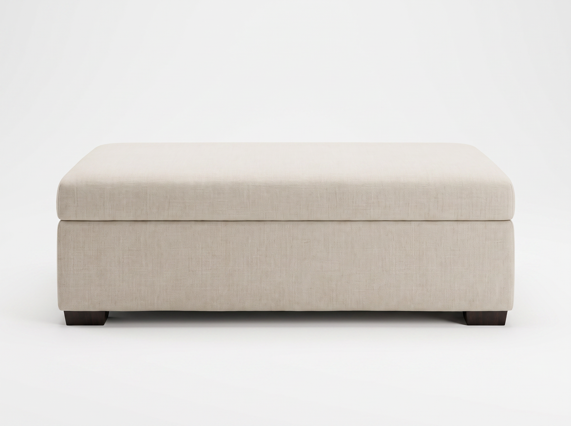 EON-BN010 Chester Storage Ottoman - Natural Linen Hero