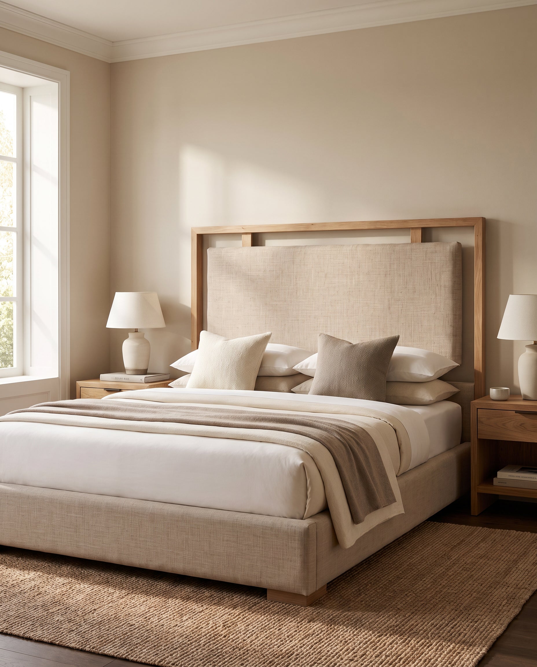Zinnia upholstered headboard EON-HB083 – bedroom lifestyle view