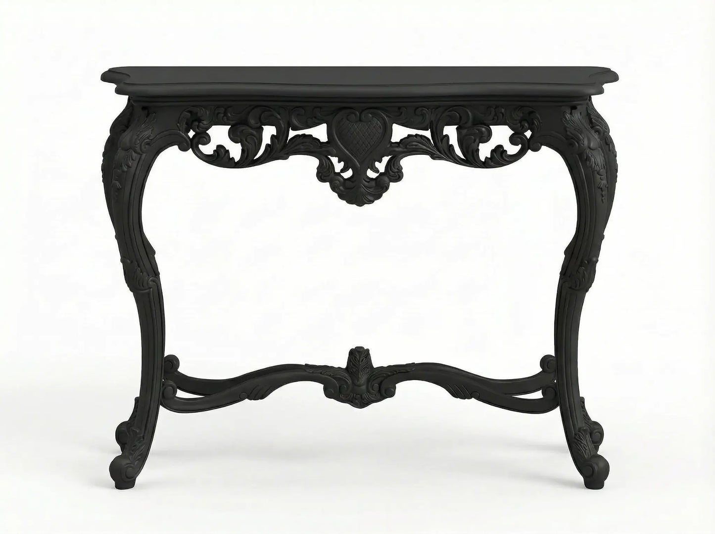 EON-CT001 Noir Console Table - Matte Black Side