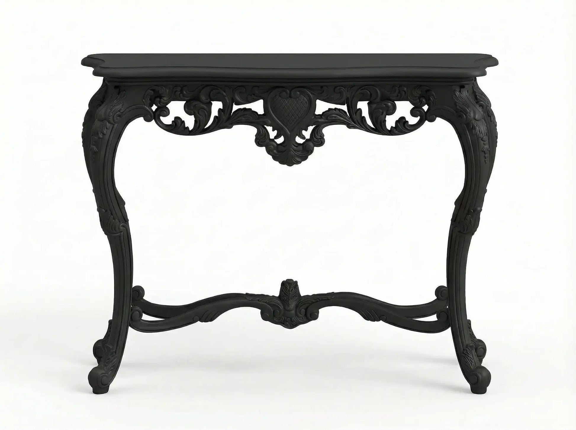 EON-CT001 Noir Console Table - Matte Black Side