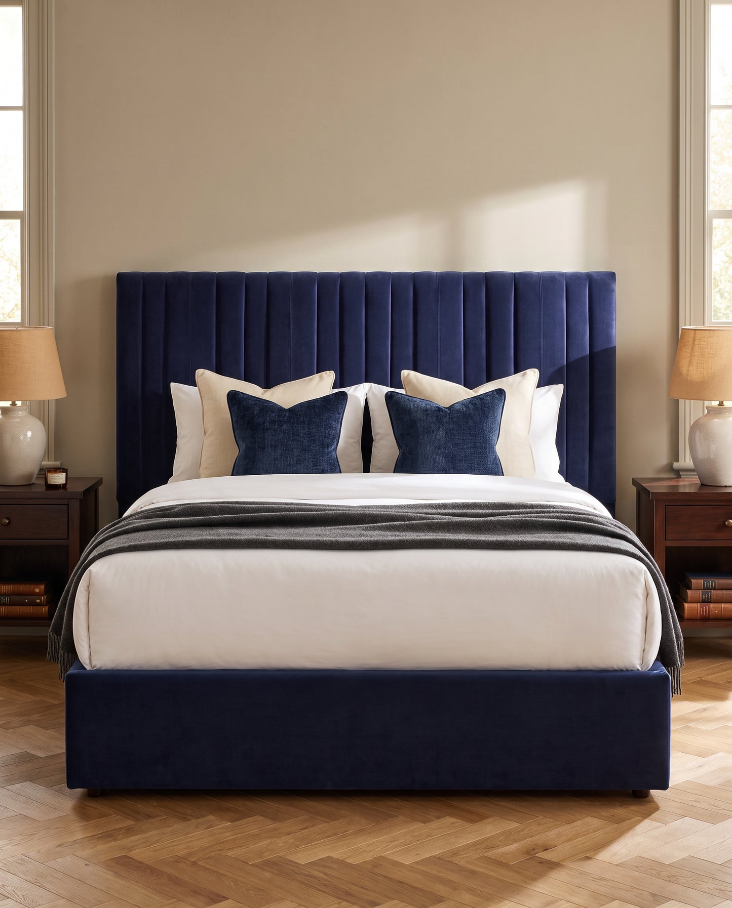 Ada upholstered headboard EON-HB129 – bedroom lifestyle view