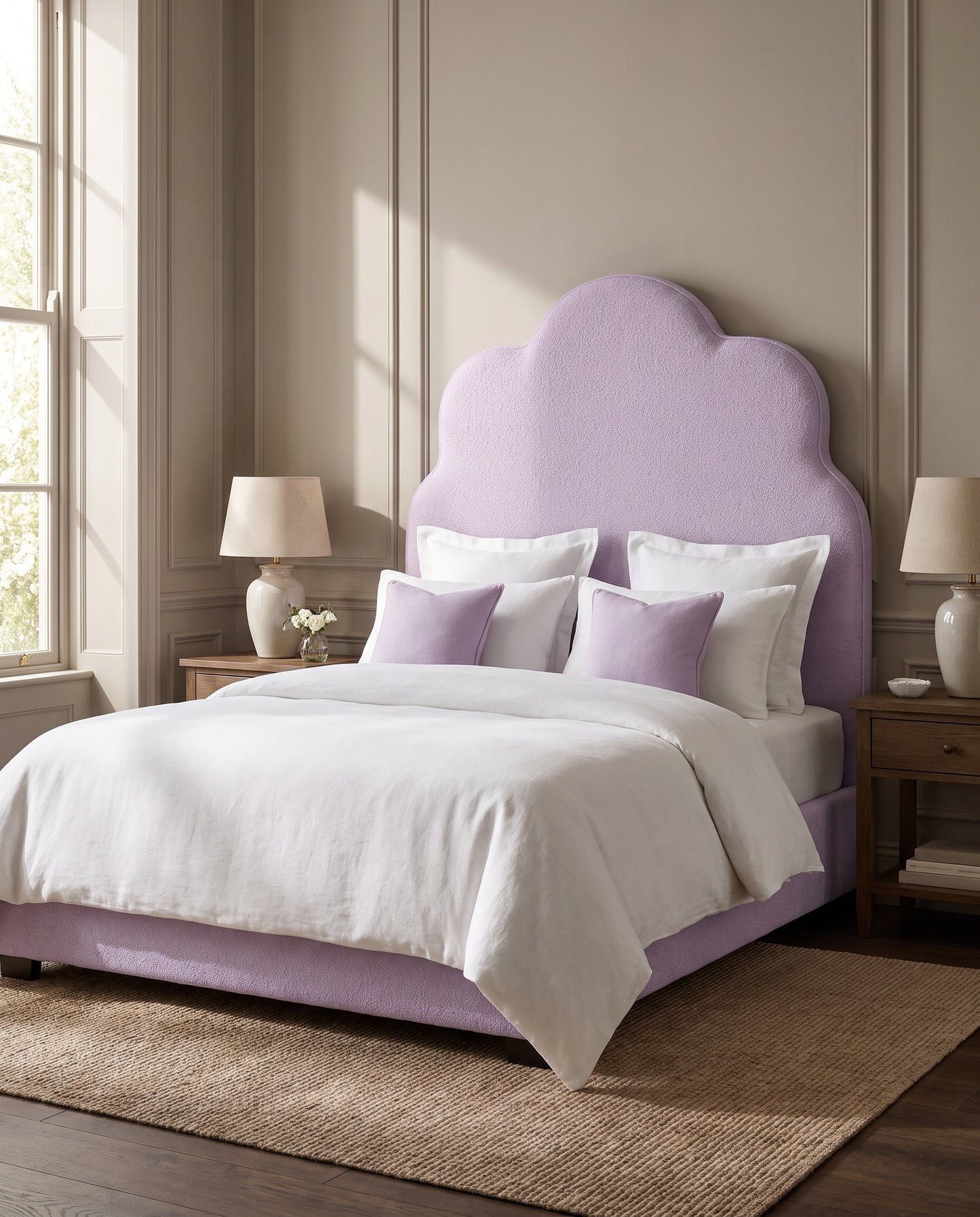 Genevieve upholstered headboard EON-HB065 – bedroom lifestyle view