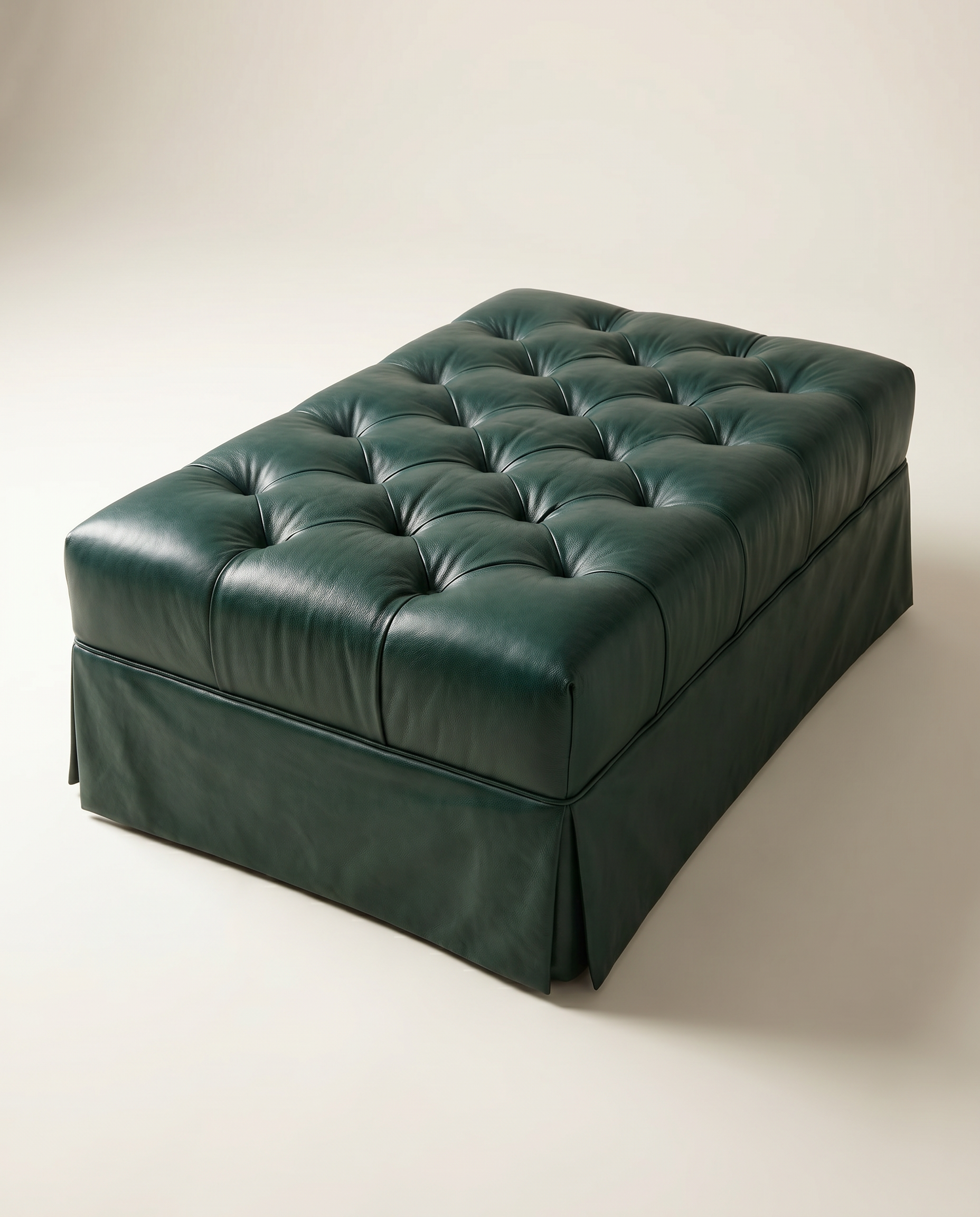 EON-OT001 Pemberton Tufted Ottoman - Hero Angle