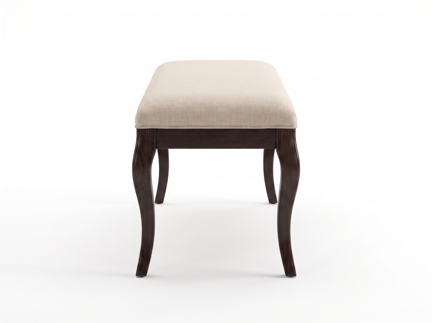 EON-BN011 Cecile Cabriole Bench - Side View