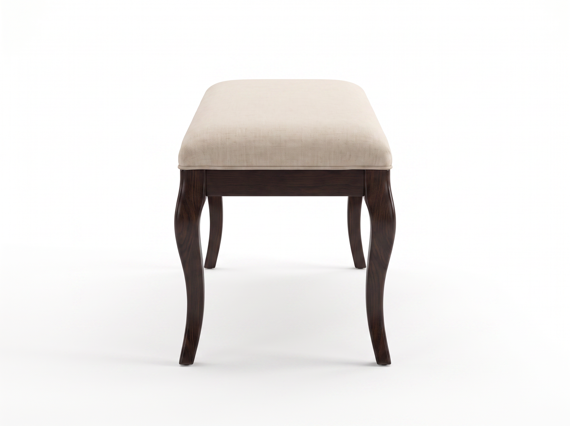 EON-BN011 Cecile Cabriole Bench - Side View
