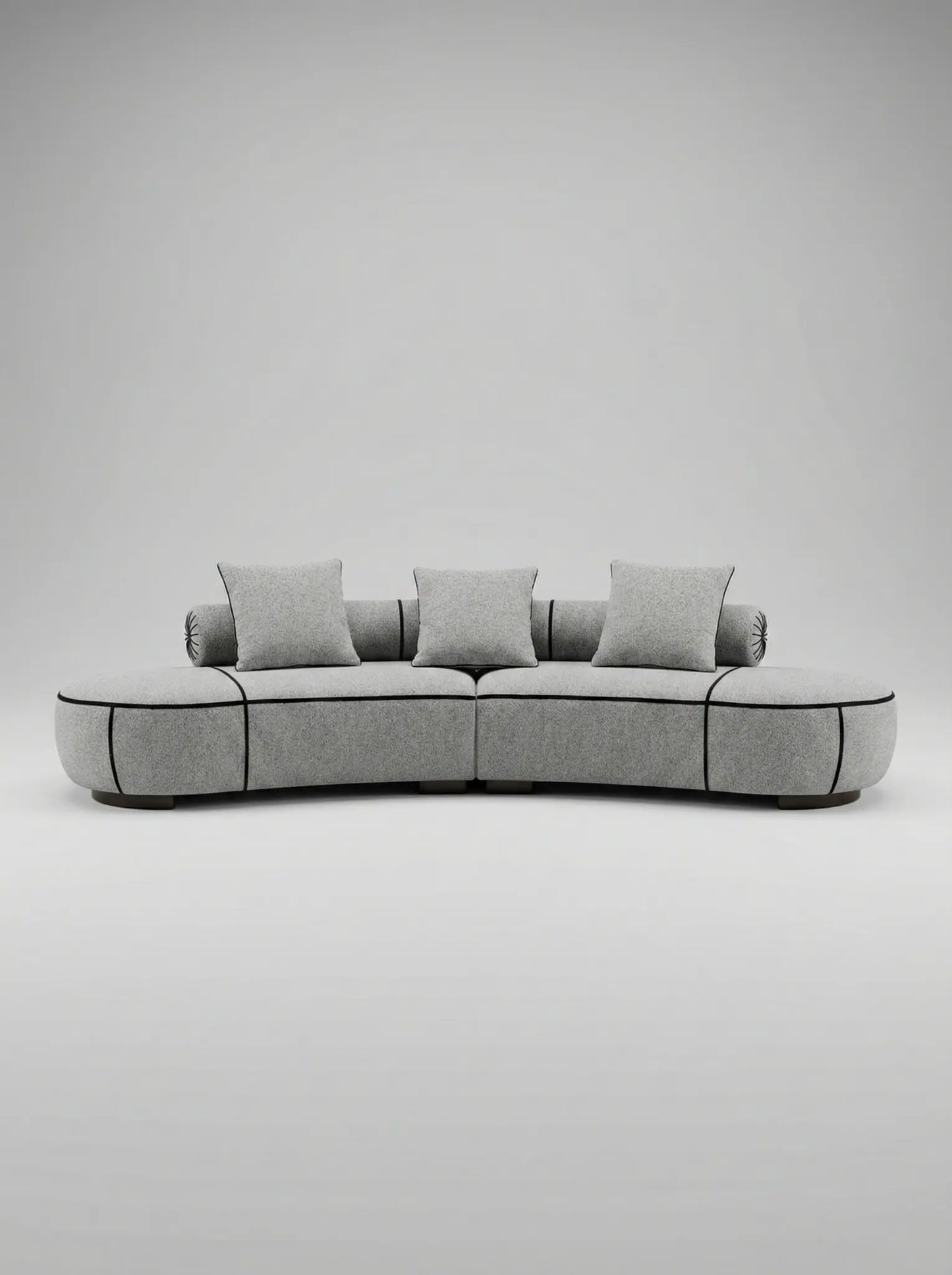 EON-SF013 Orbit Curved Sofa - Lifestyle Bright Room