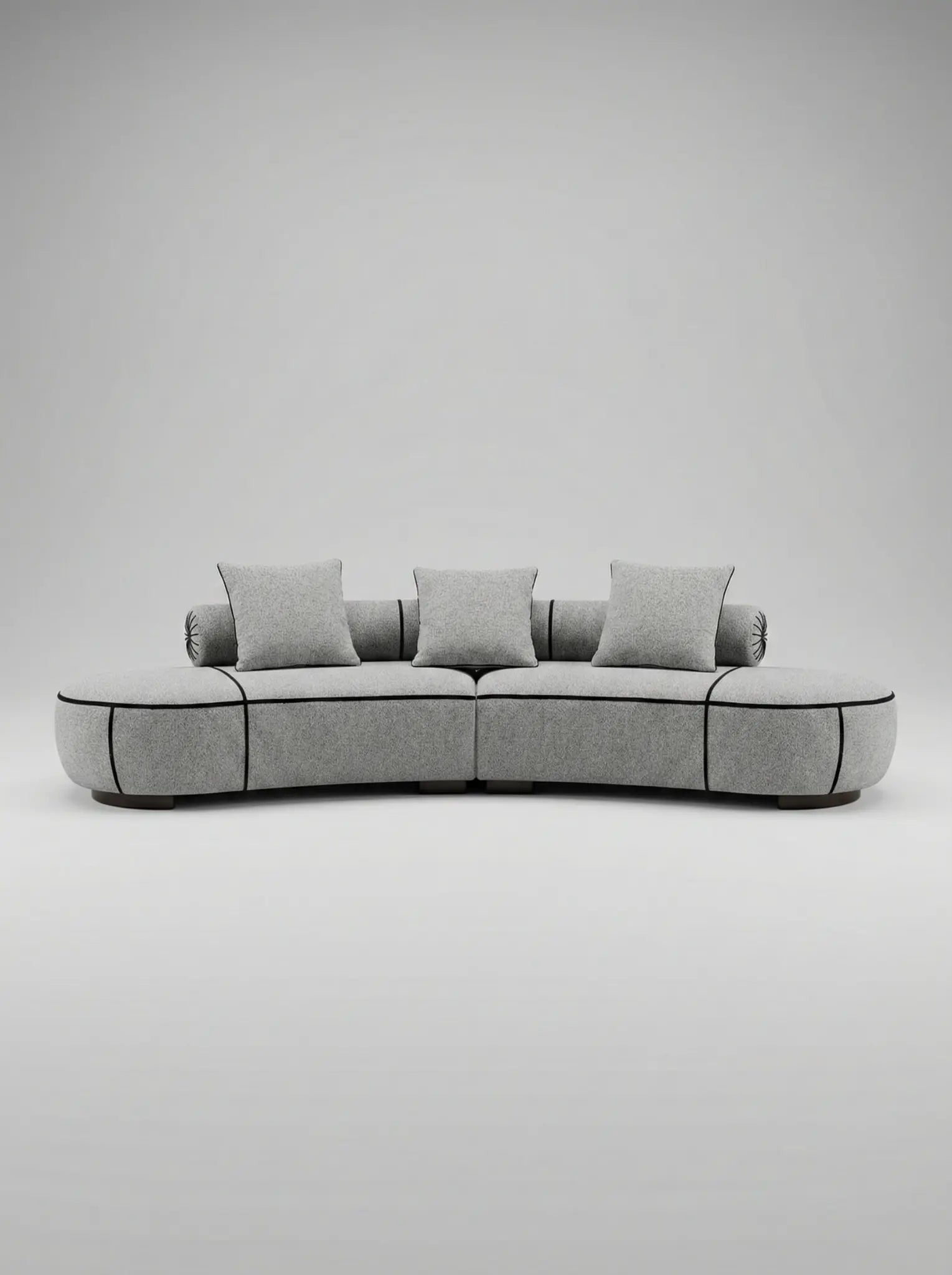 EON-SF013 Orbit Curved Sofa - Lifestyle Bright Room