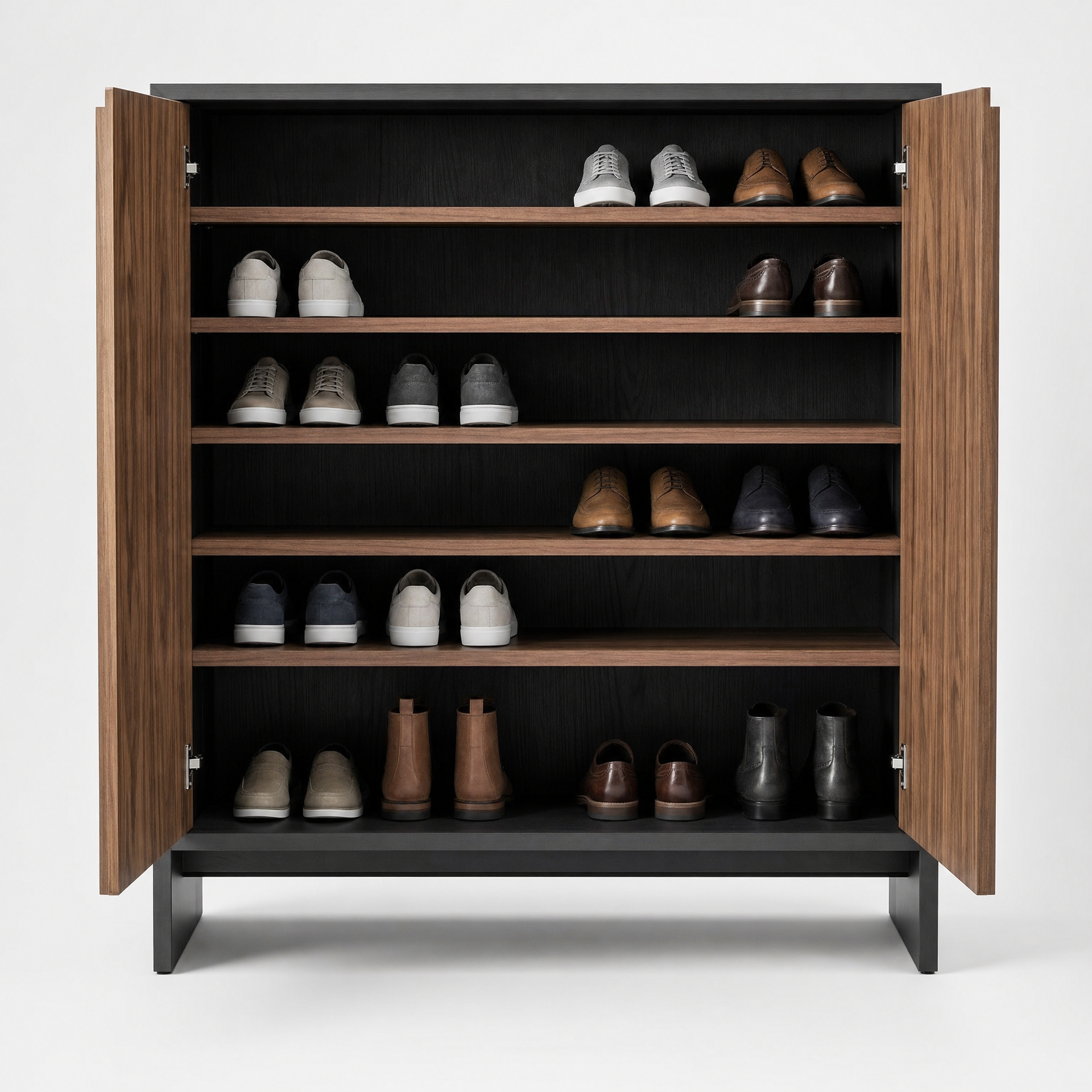 EON-SC001 Raffles Shoe Cabinet - Interior with Shoes