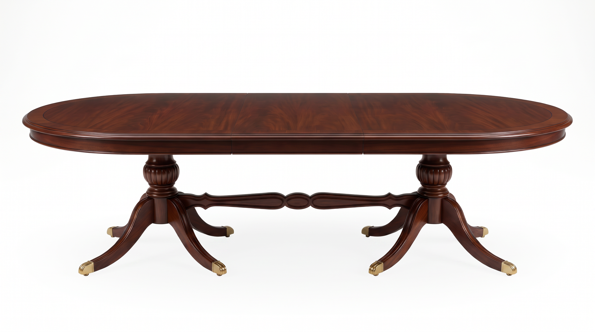 EON-TB003 Long Oval Extension Dining Table - Front Shot