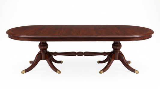 EON-TB003 Long Oval Extension Dining Table - Front Shot