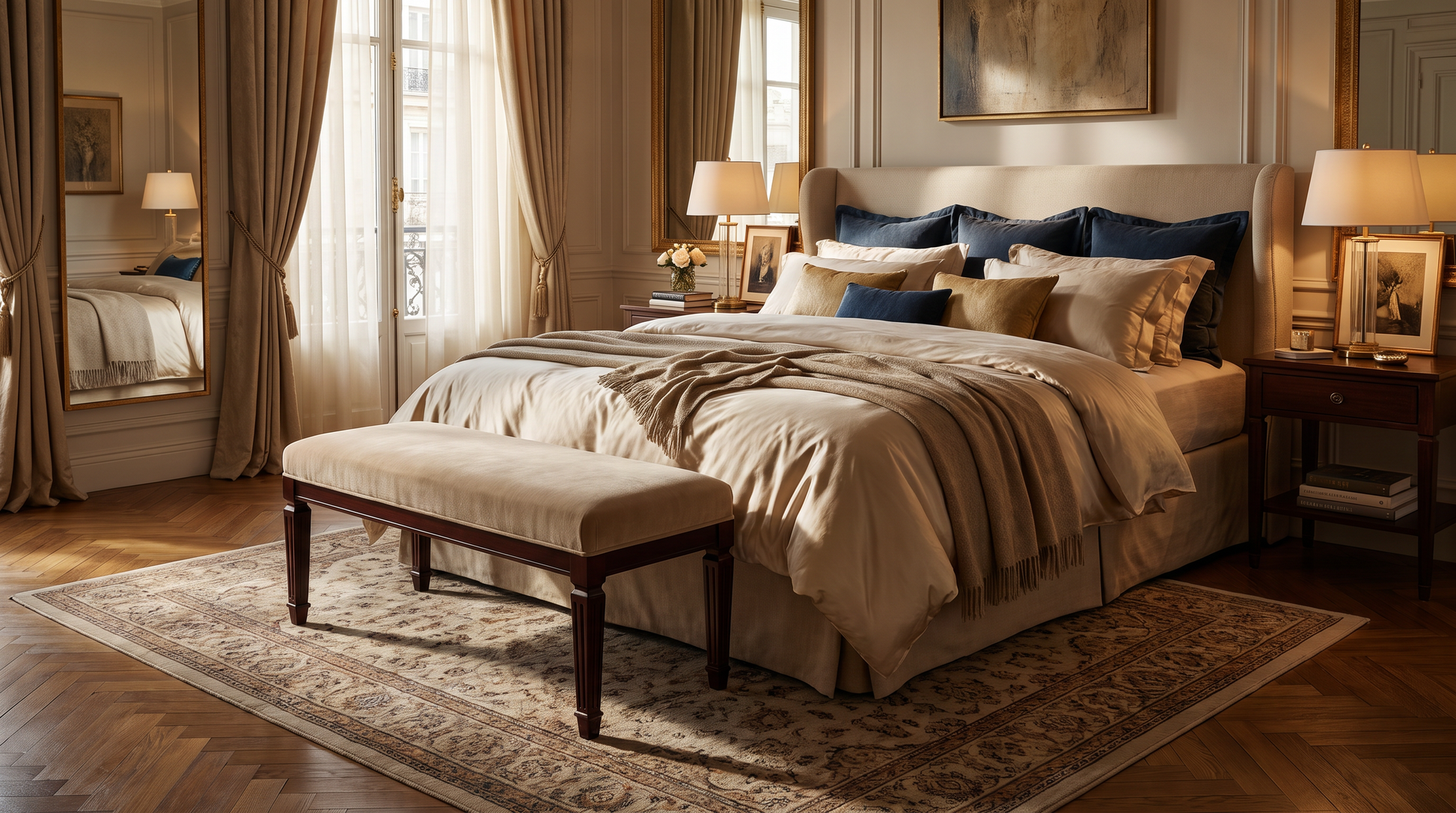 EON-BN001 Windsor Bench - Lifestyle Shot